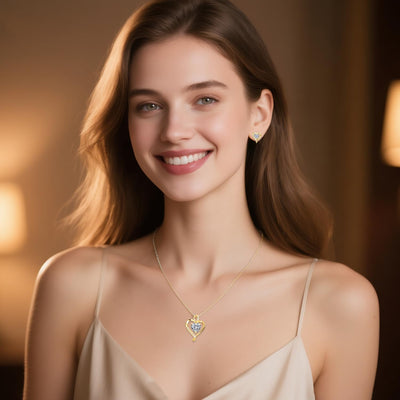 LAVUMO Collier Femme Argent 925 Gravé I Love You Collier Pendentif Cœur Infini Bijoux Romantique Idee Cadeau Femme Cadeaux Anniversaire Saint Valentin Fete Des Mere pour Maman Épouse Fille