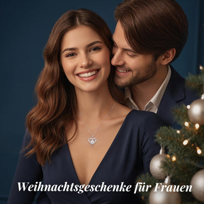 CDE Collier pour Femme Pendentif Coeur, Argent Sterling 925 Mossanite Amour Bijoux 1-3ct Cadeau de Saint Valentin de Noël Pour Le Mariage de Fiançailles Fête des mère
